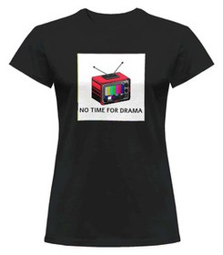 Bluzka damska z naszywką No time for drama