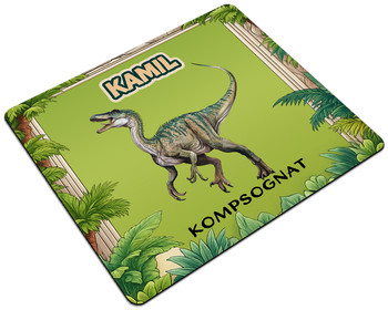 Podkładka Dinozaury Kompsognat – personalizowany prezent 24x19cm