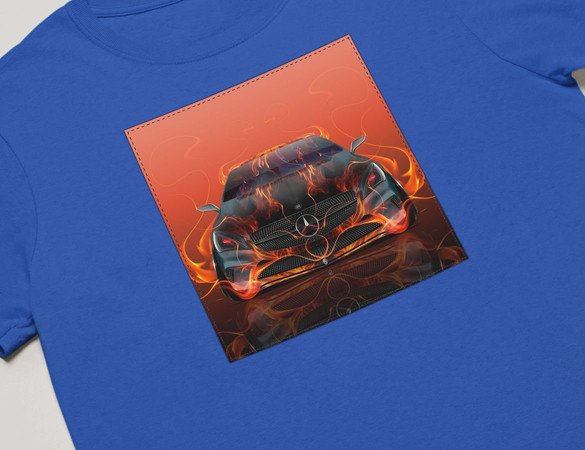 Koszulka z naszywką Mercedes-fire