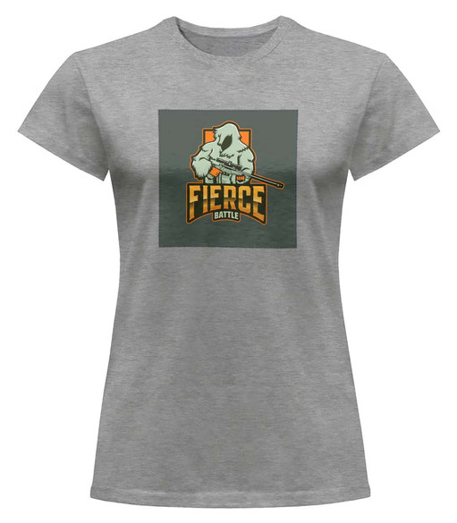 Bluzka damska z naszywką FIERCE BATTLE