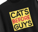 Bluza z naszywką Cats before guys