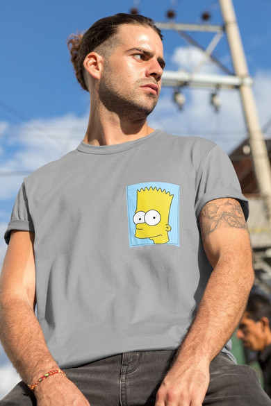 Koszulka z kieszonką BART SIMPSON FACE