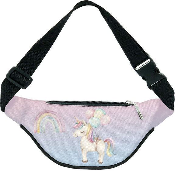 Nerka Jednorożec z balonami – pastelowa, z imieniem, prezent dla dziewczynki