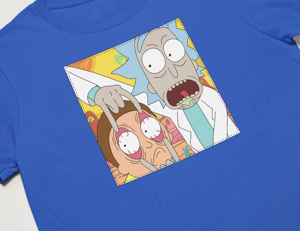 Koszulka z naszywką Rick and Morty 04