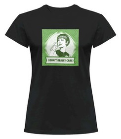 Bluzka damska z naszywką I don't really care
