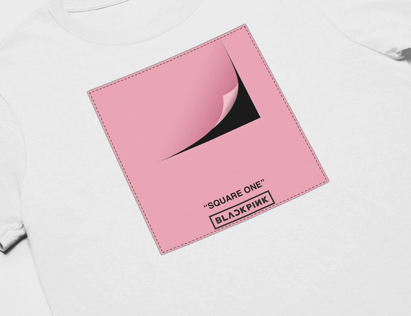 Koszulka z naszywką BlackPink Square one