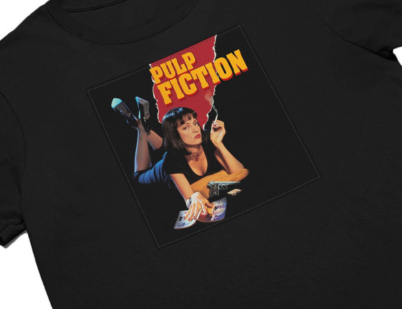 Koszulka z naszywką Pulp Fiction Poster