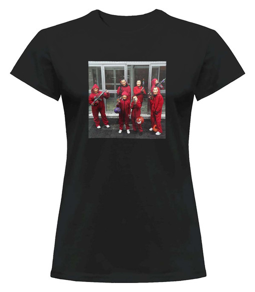 Bluzka damska z naszywką Dom z papieru 01