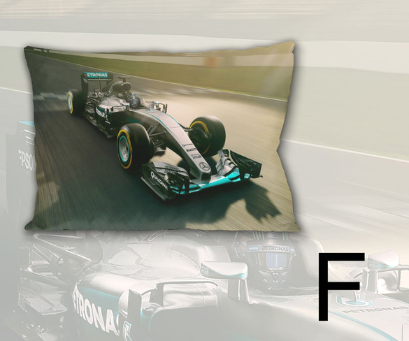 Poduszka F1 FORMUŁA 1 60x40cm WZORY