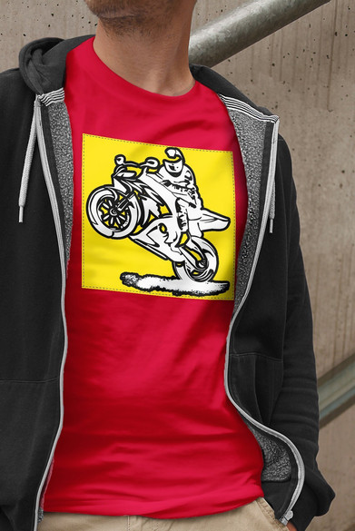 Koszulka z naszywką Lubię zapierd..lać 05