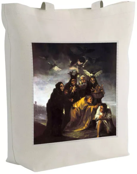 Torba z naszywką Urok Francisco Goya écru