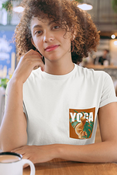 Koszulka z kieszonką YOGA DOG 02