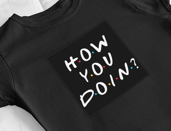 Bluzka damska z naszywką Friends how you doin?