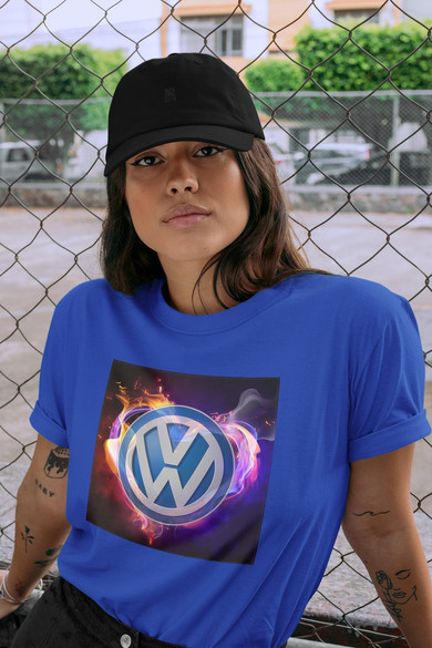 Koszulka z naszywką Volkswagen logo colours