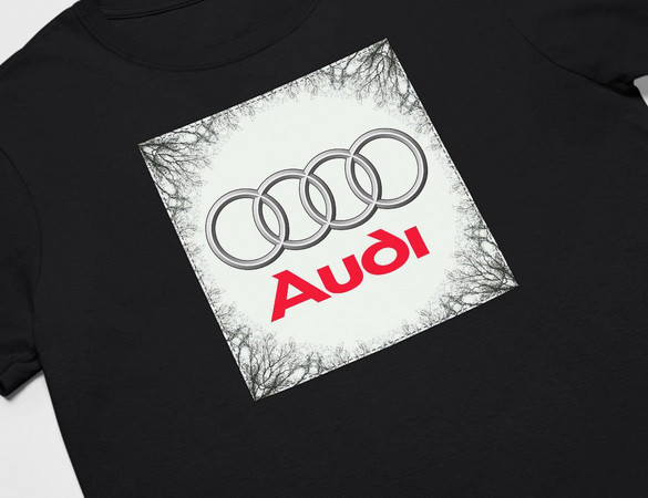 Koszulka z naszywką Audi 02