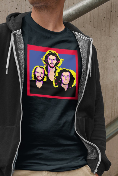 Koszulka z naszywką Bee Gees 02