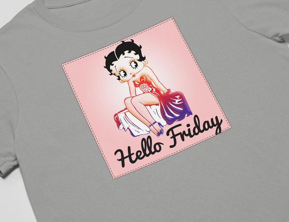 Koszulka z naszywką Hello Friday