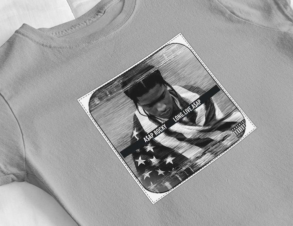 Bluzka damska z naszywką Asap Rocky Long.Live.