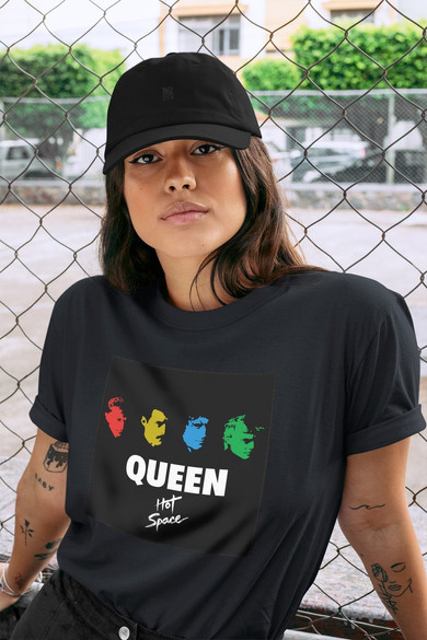 Koszulka z naszywką Queen Hot Space 02