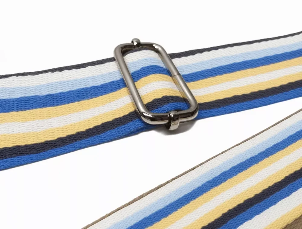 Metalowa przesuwka do regulacji długości paska do torby w cienkie paski mango 38 mm