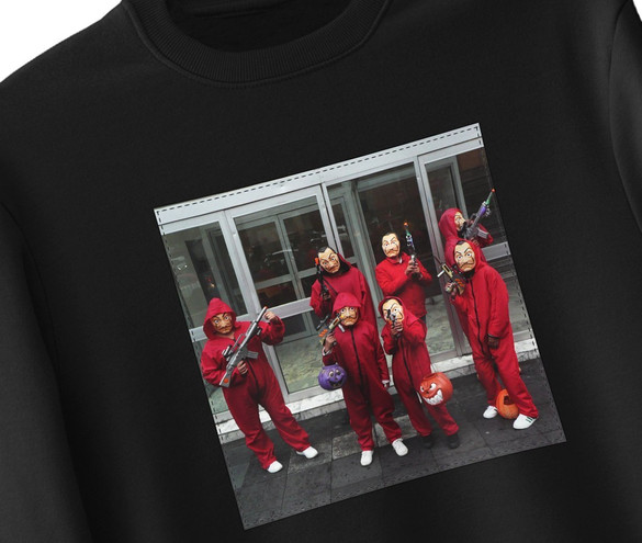 Bluza z naszywką Dom z papieru 01