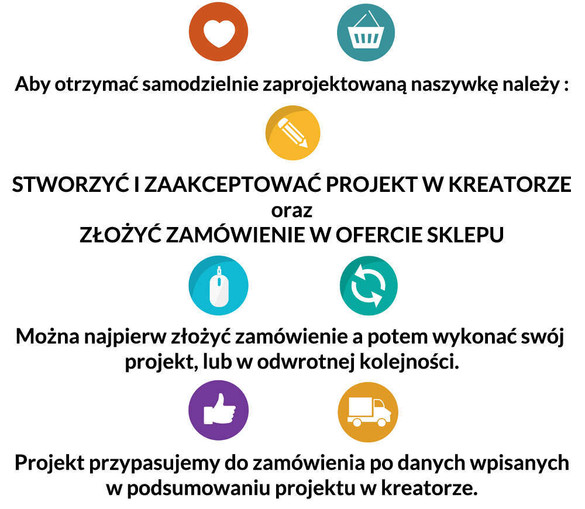 Naszywka Z WŁASNYM NADRUKIEM 15 x 15 cm