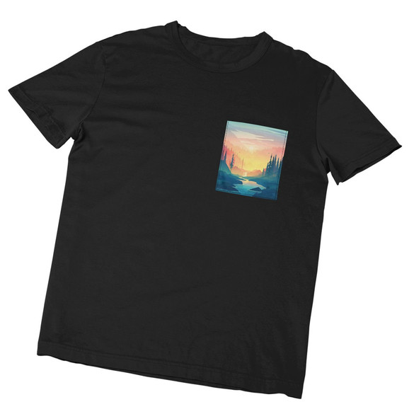 Koszulka z kieszonką KRAJOBRAZ LANDSCAPE