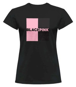 Bluzka damska z naszywką BLACKPINK logo