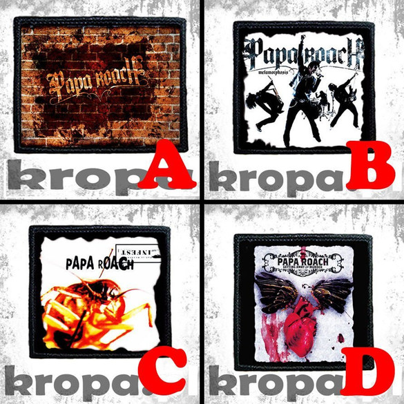 Naszywka PAPA ROACH 8 X 8 cm Dużo Wzorów!