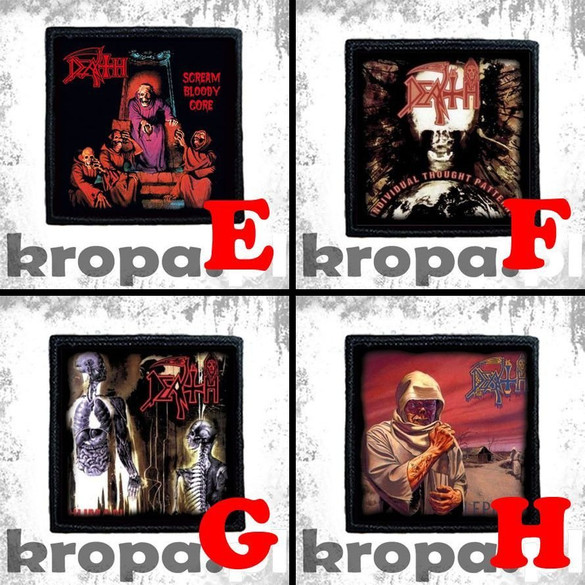 Naszywka DEATH 10 x 10 cm  Dużo Wzorów!