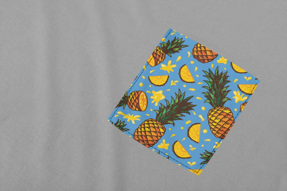 Koszulka z kieszonką ANANASY 2