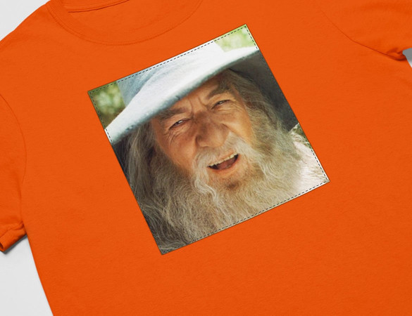 Koszulka z naszywką Gandalf smile