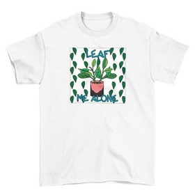 Koszulka z naszywką Leaf me alone