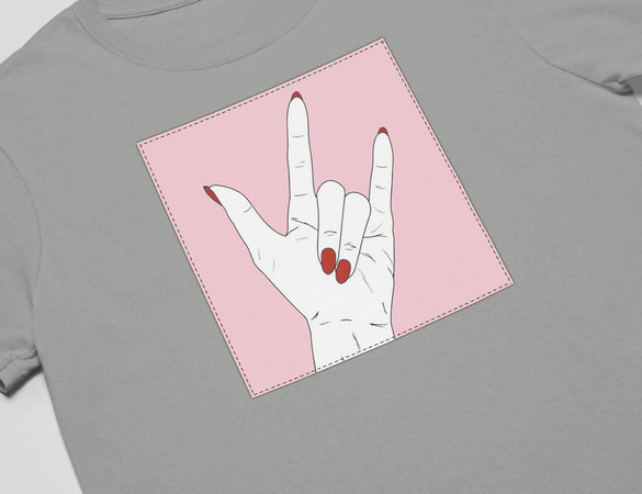 Koszulka z naszywką Sweet Metal Gesture