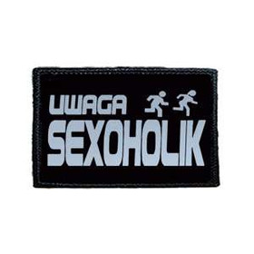 Naszywka UWAGA SEXOHOLIK
