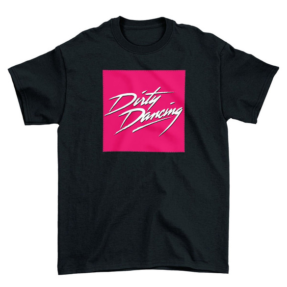 Koszulka z naszywką Dirty Dancing logo pink