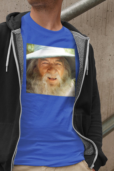 Koszulka z naszywką Gandalf smile