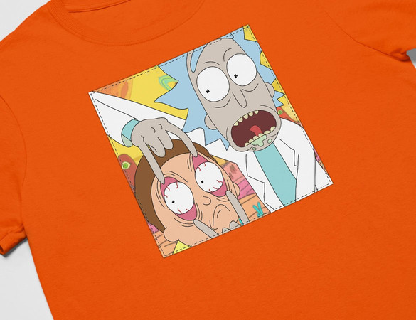Koszulka z naszywką Rick and Morty 04