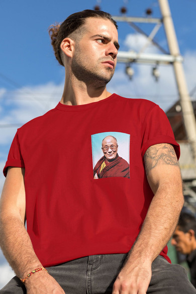 Koszulka z kieszonką DALAJLAMA