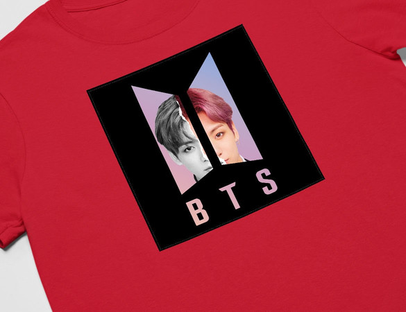 Koszulka z naszywką BTS Jungkook