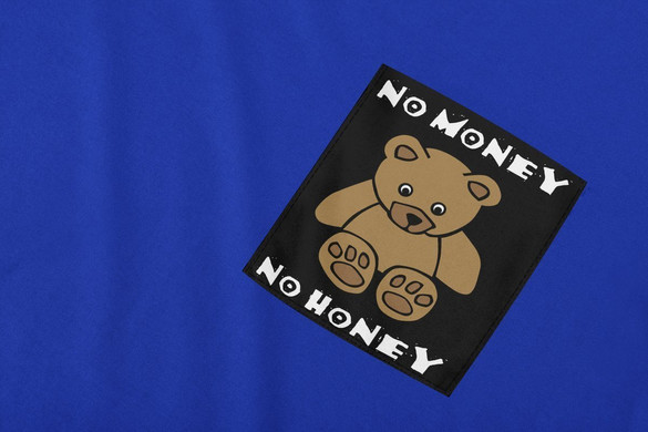 Koszulka z kieszonką No money no honey