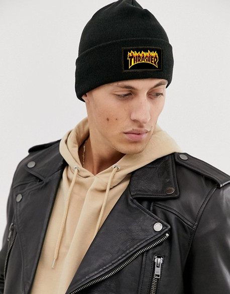 Czapka zimowa z naszywką THRASHER