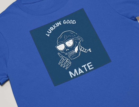 Koszulka z naszywką Lurkin' good mate