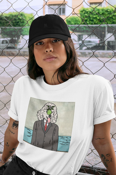 Koszulka z naszywką DOG PARODY: Syn człowieczy