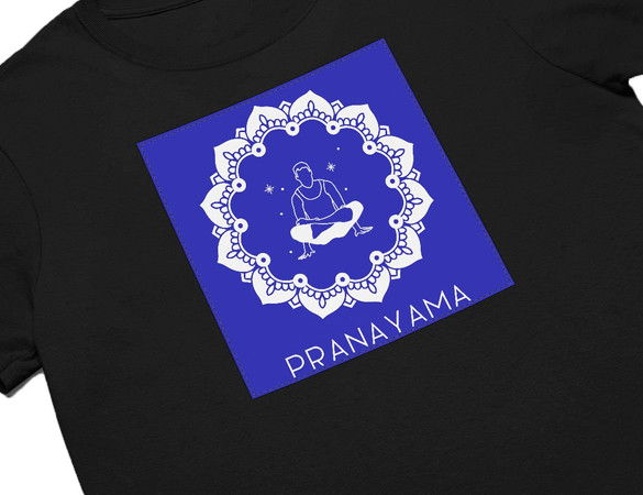 Koszulka z naszywką Pranayama