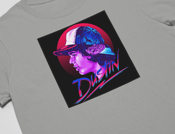 Koszulka z naszywką Stranger Things Dustin