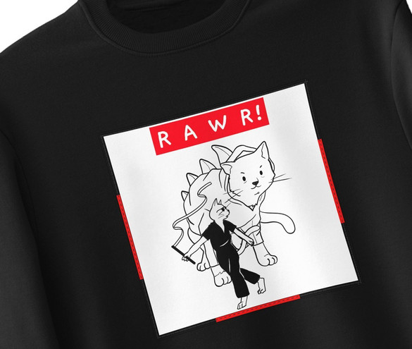 Bluza z naszywką RAWR !