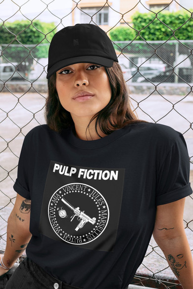 Koszulka z naszywką Pulp Fiction Gun