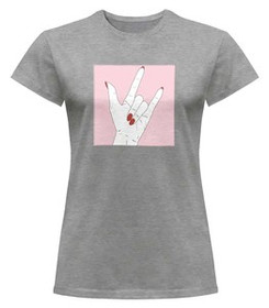 Bluzka damska z naszywką Sweet Metal Gesture