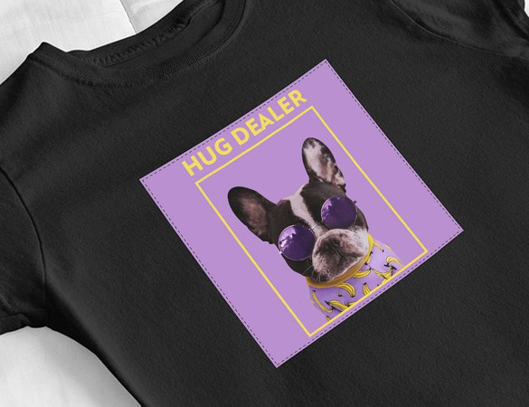 Bluzka damska z naszywką Hug dealer